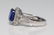 3.48ct GIA Sri Lankan Blue Sapphire & Diamond Ring - 7