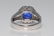 3.48ct GIA Sri Lankan Blue Sapphire & Diamond Ring - 9