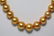12mm-15mm Golden South Sea Pearl Necklace - 2