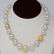 13mm-17mm White & Golden South Sea Pearl Necklace