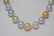 13mm-17mm White & Golden South Sea Pearl Necklace - 2