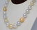 13mm-17mm White & Golden South Sea Pearl Necklace - 3