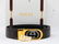 Gucci 1980s GG Logo Reversible Leather Belt