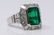 5.60ct Colombian Emerald, 4.20ctw Diamond & Plat. Ring - 3
