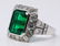 5.60ct Colombian Emerald, 4.20ctw Diamond & Plat. Ring - 5