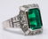 5.60ct Colombian Emerald, 4.20ctw Diamond & Plat. Ring - 6