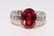 4.56ct GIA No Heat Ruby & 2.00ctw Diamond Ring - 4