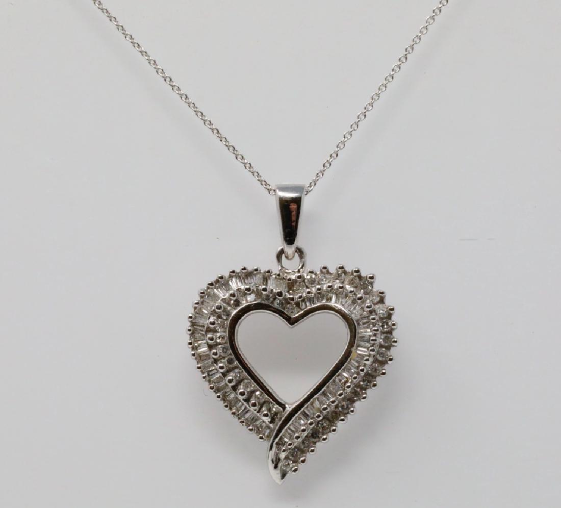 1.00ctw Diamond & 14K White Gold 16" Necklace (1 of 4)