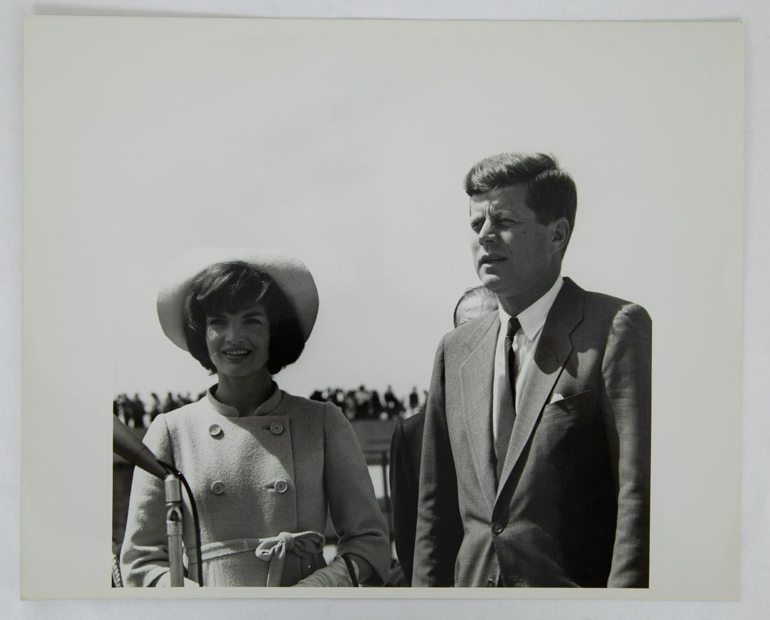John F. Kennedy & Jacqueline Kennedy Vintage Photo: John F. Kennedy & Jacqueline Kennedy Vintage Photograph in Bogota, Colombia by Harold Sellers Featured in JFK Library Archives - This lovely vintage photograph pictures President John F. Kennedy and F
