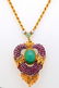 Buccellati 10ctw Emerald, 4ctw Ruby & 18K Necklace