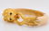 French 18K & Exotic Composition Bangle W/Emeralds