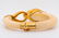 French 18K & Exotic Composition Bangle W/Emeralds - 8