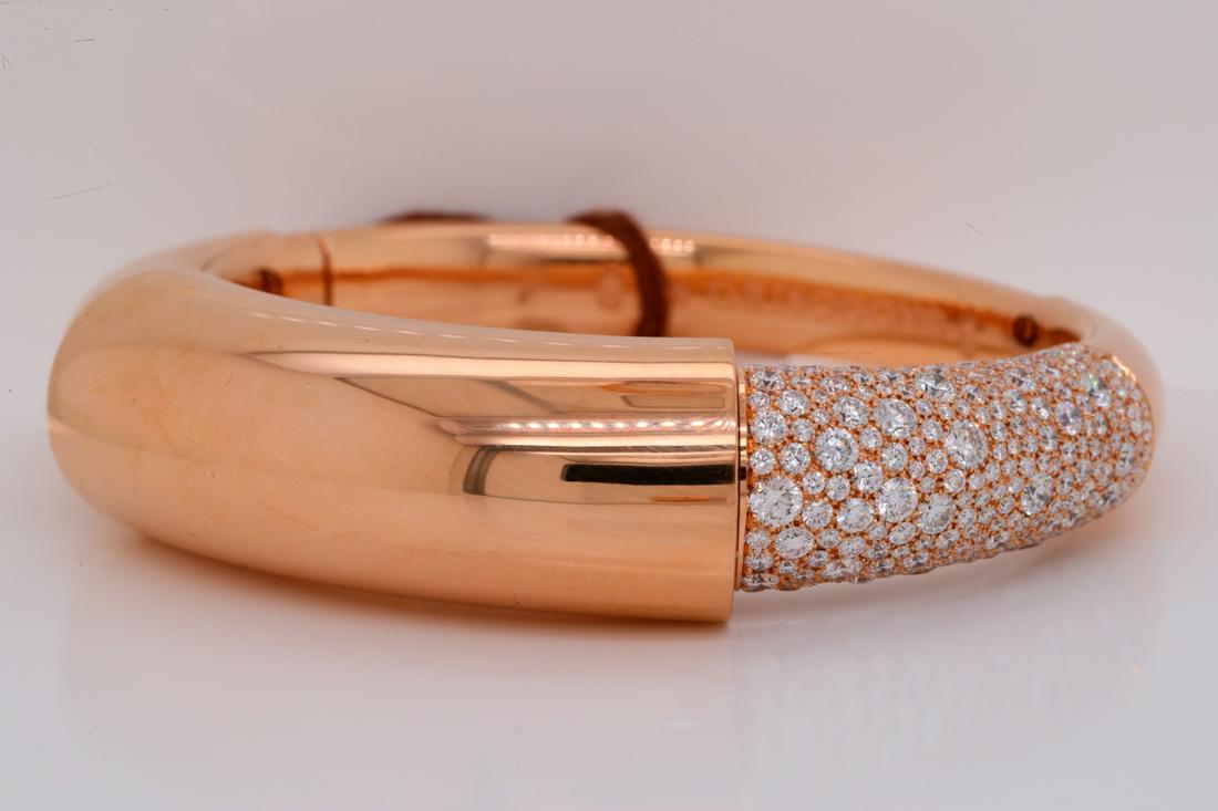 de Grisogono 4.05ctw Diamond & 18K Bangle W/COA (1 of 12)