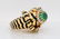David Webb 2.00ct Emerald, Diamond 18K Tiger Ring - 10