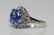 4.05ct Blue Sapphire, Diamond & Platinum Ring - 2