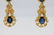 3ctw Blue Sapphire, 1.50ctw Diamond 18K Earrings - 6