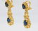 3ctw Blue Sapphire, 1.50ctw Diamond 18K Earrings - 7