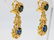 3ctw Blue Sapphire, 1.50ctw Diamond 18K Earrings - 8