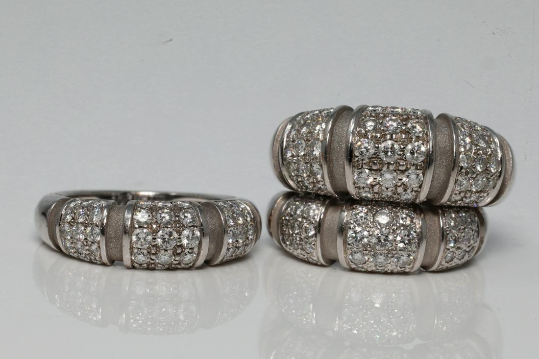 Mauboussin Nadja 3.50ctw Diamond & 18K (3) Rings (1 of 7)