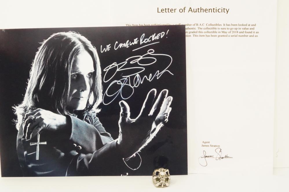 Ozzy osbourne shop skull ring