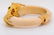 French 18K & Exotic Composition Bangle W/Emeralds - 7