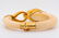 French 18K & Exotic Composition Bangle W/Emeralds - 8