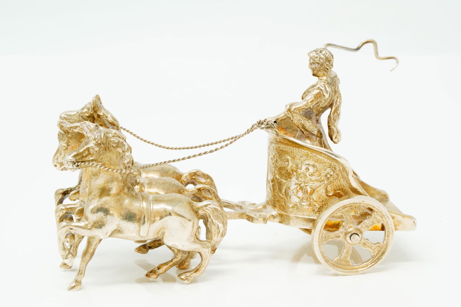 Vintage Solid Sterling Silver Chariot W/Hallmarks (1 of 4)