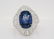 7.30ct Blue Sapphire, 2.35ctw Diamond Platinum Ring
