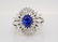 3.02ct GIA No Heat Blue Sapphire & 1.65ctw Diamond Ring