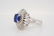 3.02ct GIA No Heat Blue Sapphire & 1.65ctw Diamond Ring - 4