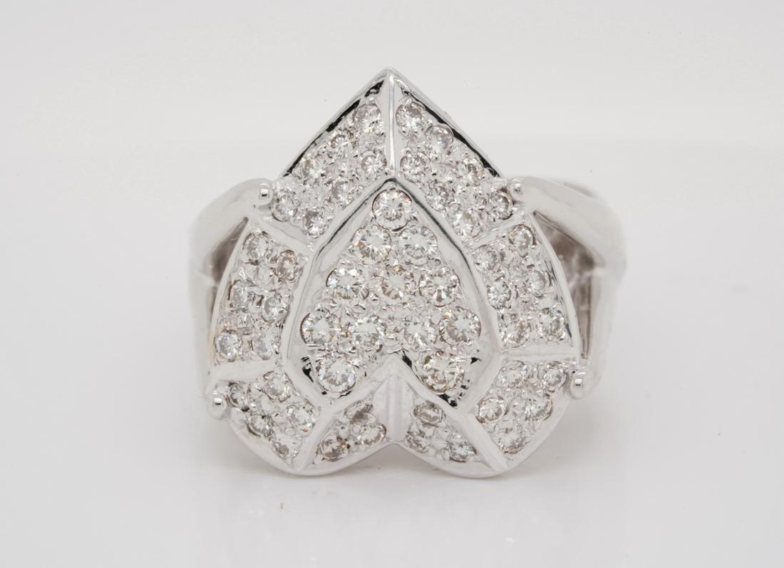 1.85ctw VS1-VS2/G-H Pave Set Diamond 18K Ring (1 of 8)