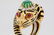 David Webb 2.00ct Emerald, Diamond 18K Tiger Ring - 5