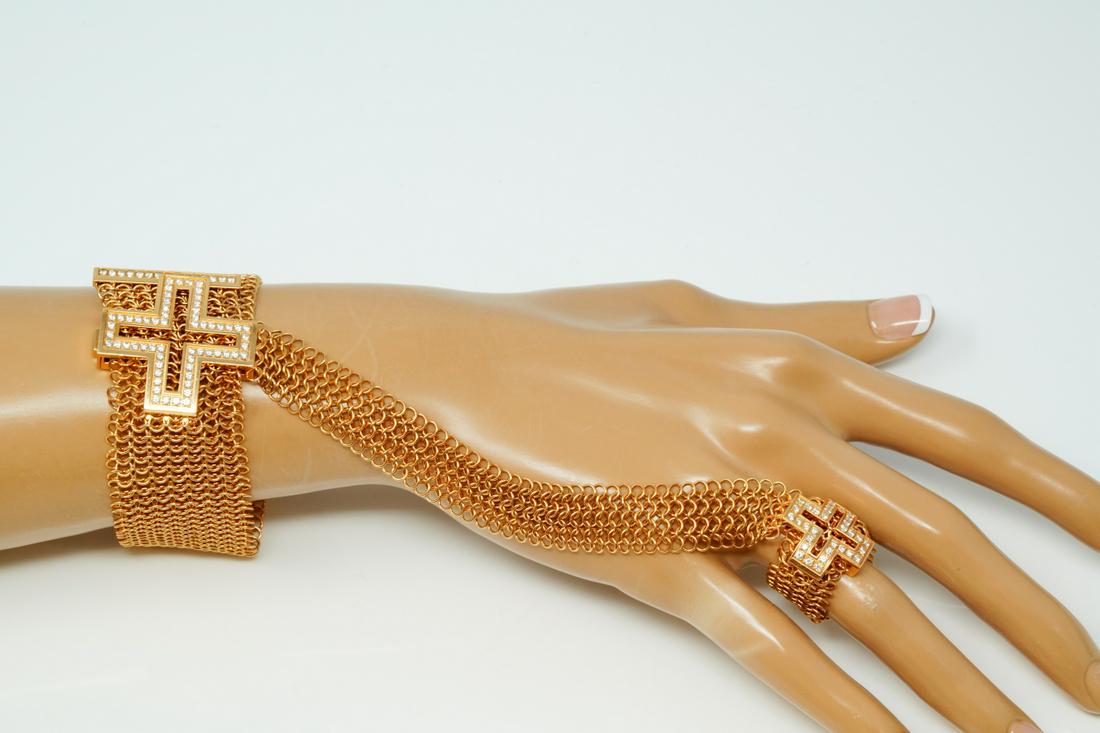 Roger Dubuis 1.75ctw Diamond 18K Mesh Bracelet/Ring (1 of 7)