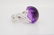 Chanel 16mm Amethyst Cabochon 18K White Gold Ring - 3