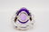Chanel 16mm Amethyst Cabochon 18K White Gold Ring - 4