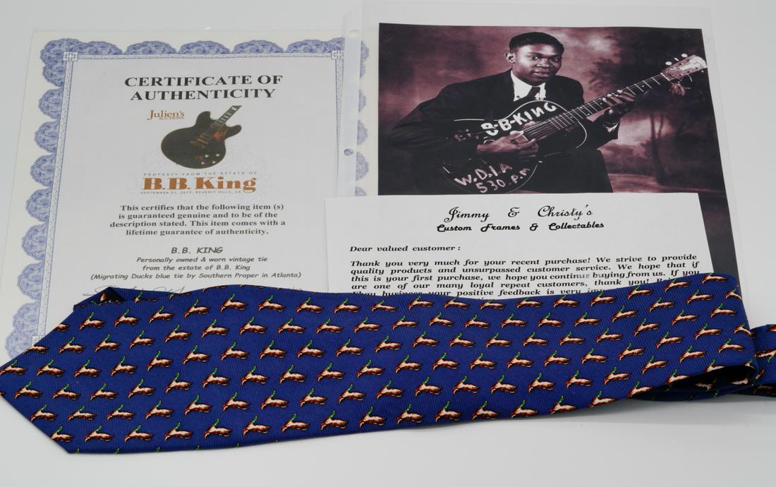 B.B. King Personally Owned & Worn Tie W/COA (1 of 3)