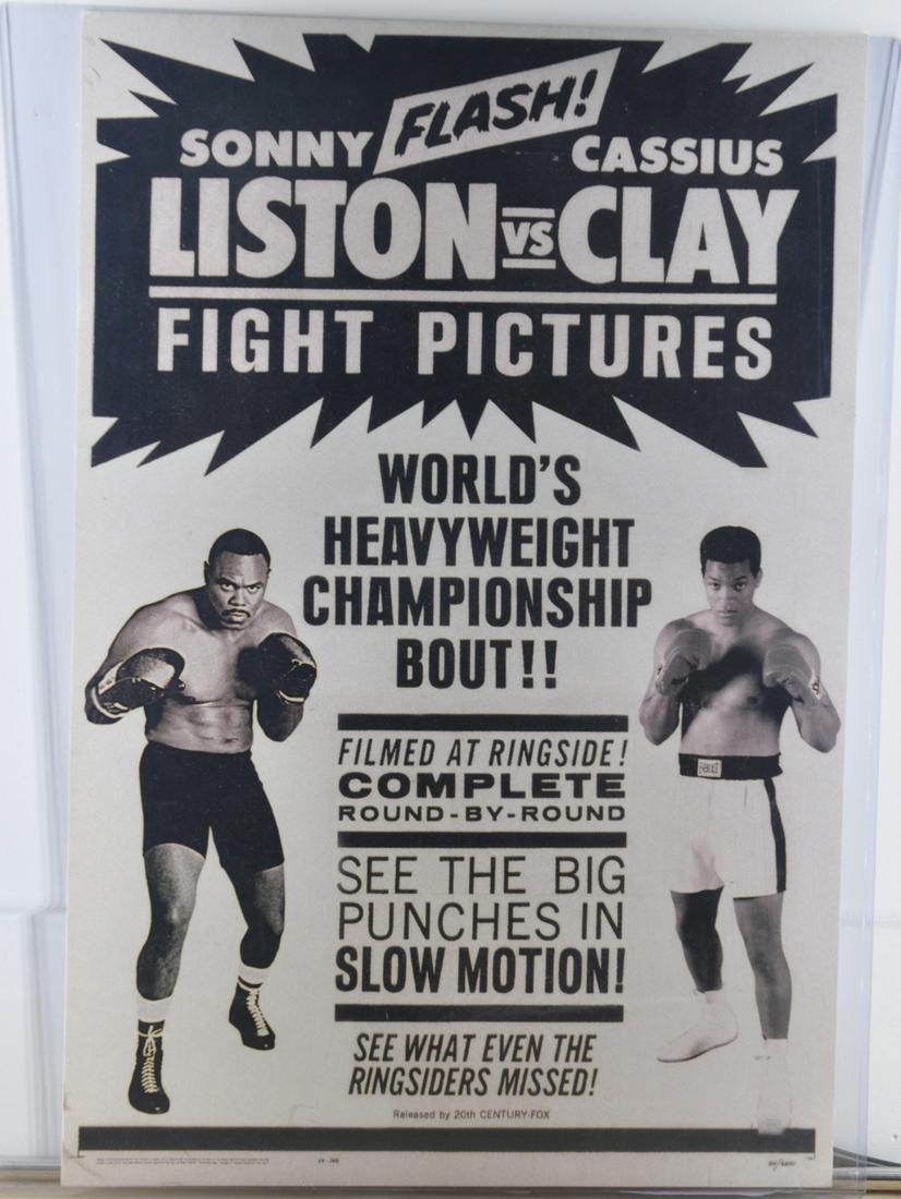 Ali Prop "Sonny Liston vs Cassius Clay" Poster (1 of 1)