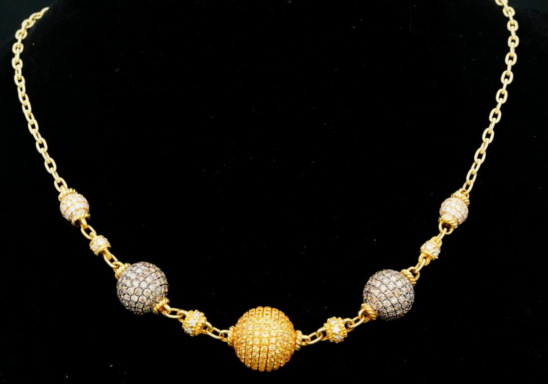 Judith Ripka 8.00ctw VS1-VS2 Diamond 18K Necklace (1 of 5)