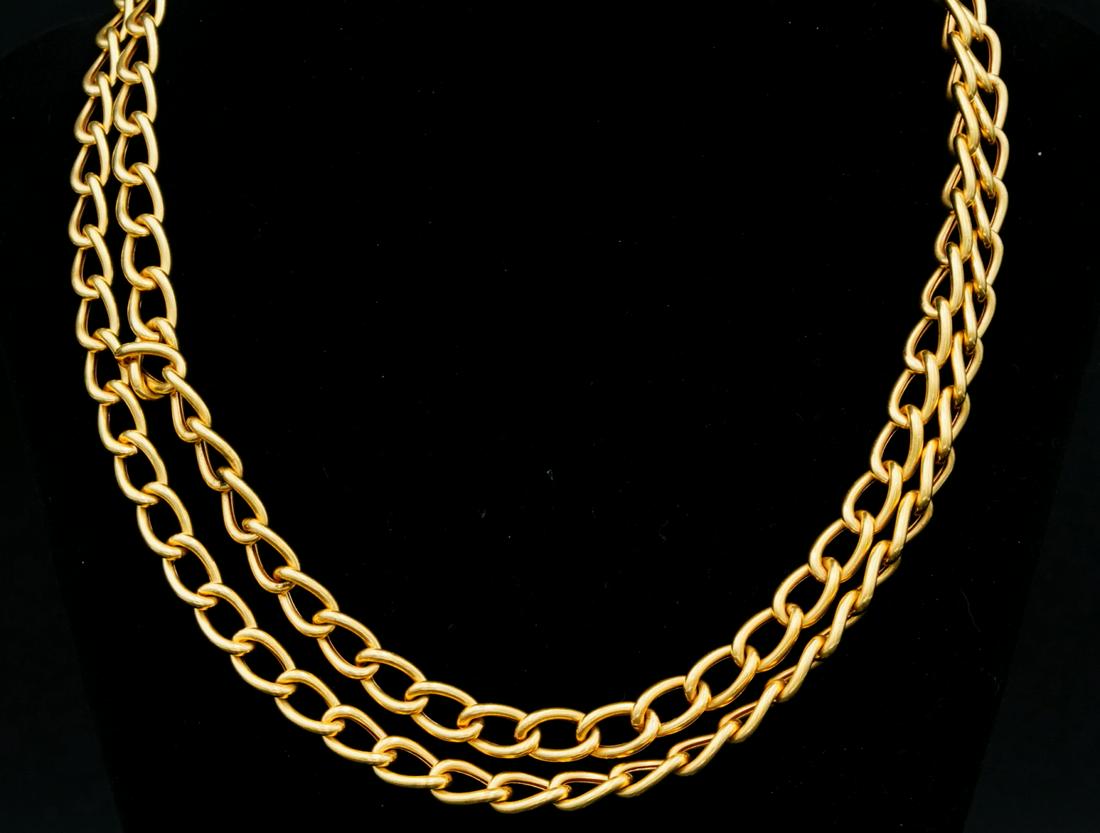 Solid 18K Yellow Gold 35" Necklace (1 of 4)