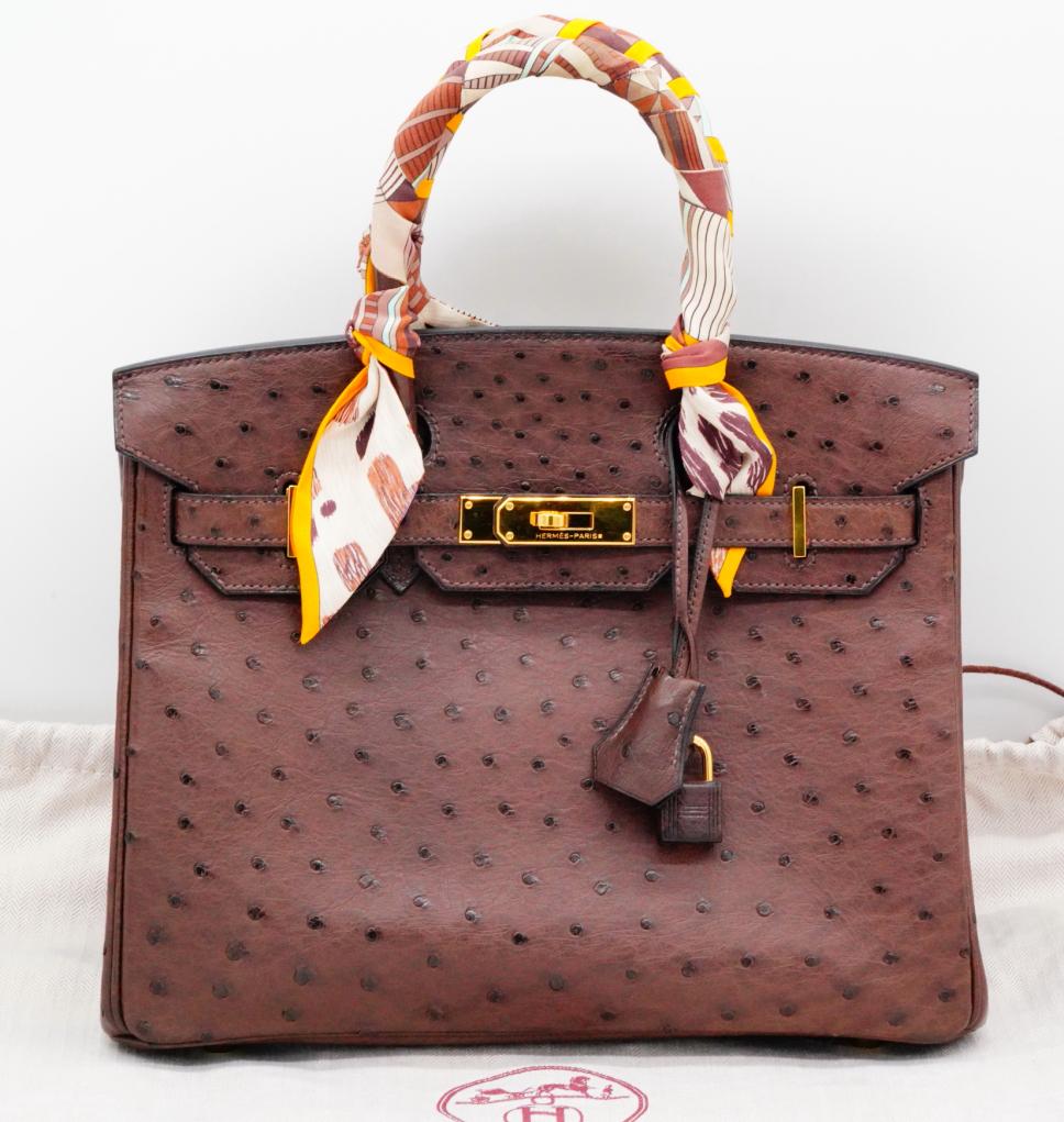 hermes birkin ostrich leather