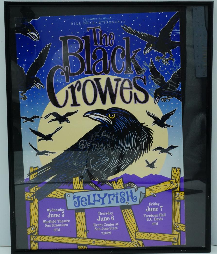The Black Crowes Signed June 1991 Appearance Poster (1 of 3)