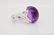 Chanel 16mm Amethyst Cabochon 18K White Gold Ring - 3