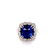 10.00ct Blue Sapphire, 2.00ctw Diamond 18K Ring