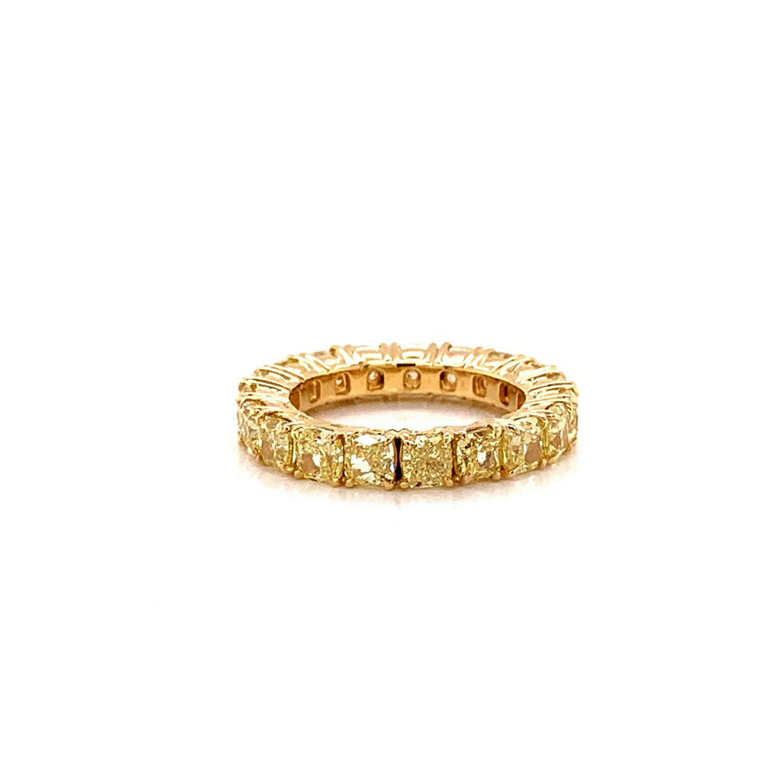 7.00ctw VS2-SI1 Yellow Diamond 18K Eternity Band (1 of 5)