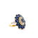 6.25ctw Blue Sapphire, 0.65ctw Diamond 14K Ring - 2