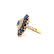 6.25ctw Blue Sapphire, 0.65ctw Diamond 14K Ring - 3
