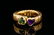 Bvlgari 1.00ctw Amethyst & Peridot 18K Tubogas Ring