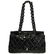Chanel Black Patent Leather Two Way Classic Flap Bag - 2