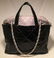 Chanel Black & Grey Quilted Leather Portobello Tote - 3