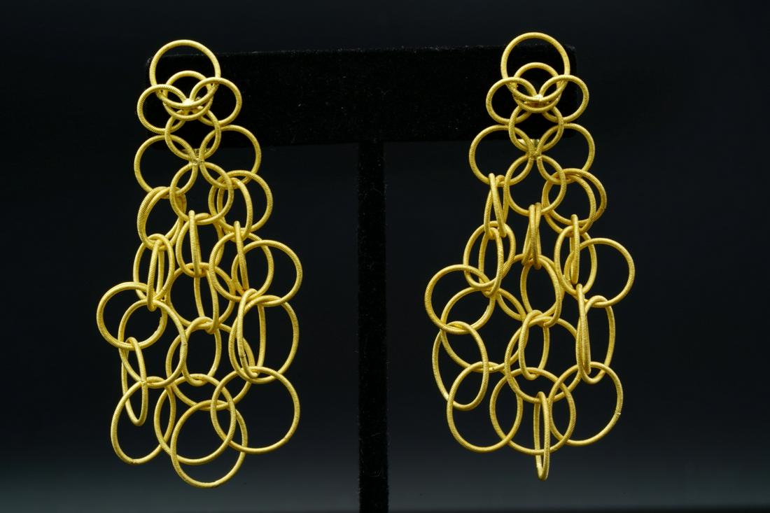 Buccellati 18K Hawaii Pendant Earrings W/Box (1 of 6)